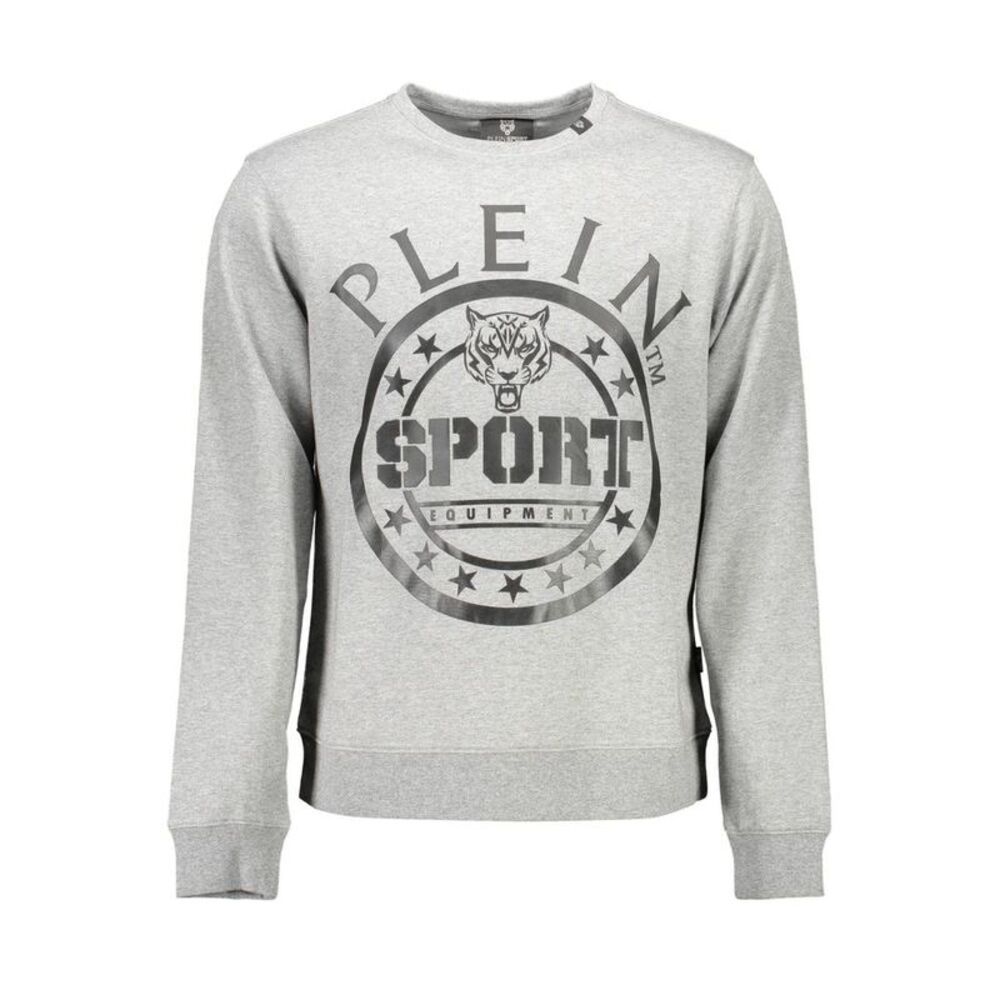Plein Sport Grigio Cotton Men Men's Sweatshirt